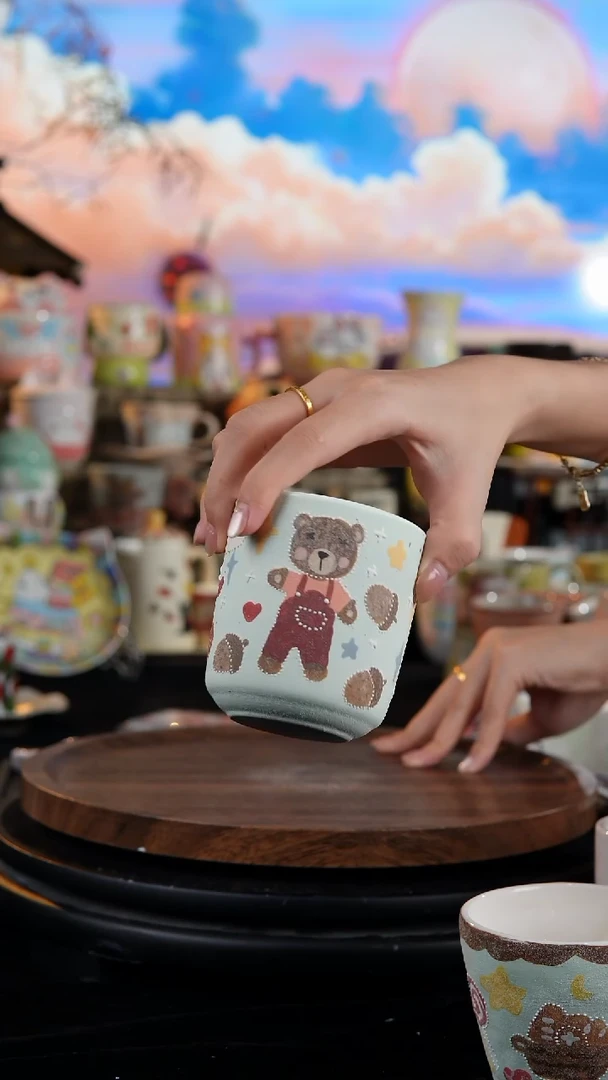 陶瓷便携款手工手绘景德镇陶瓷