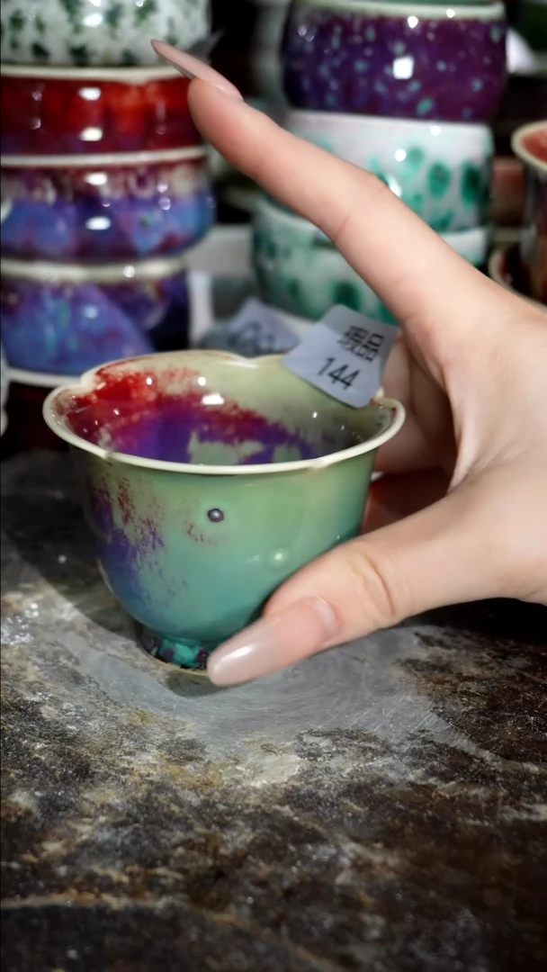 摆件精品窑变钧瓷茶器