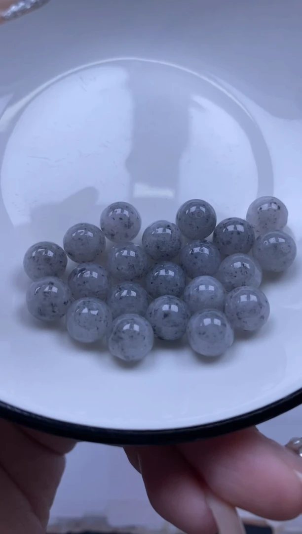 颈饰未镶嵌翡翠雪欣散珠定制diy