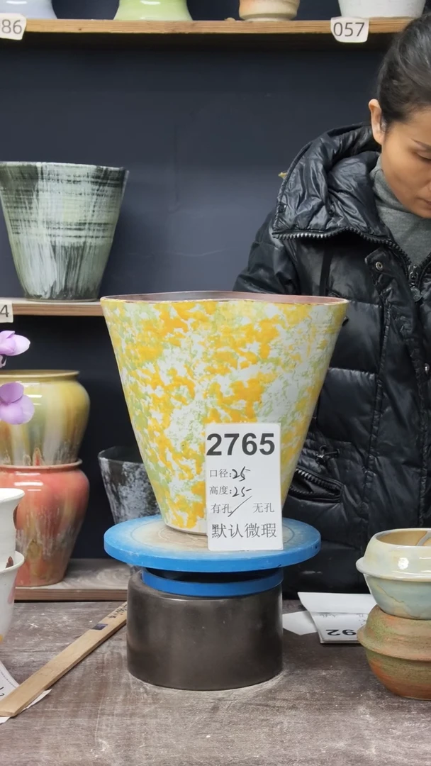 景德镇花盆默认微瑕2765