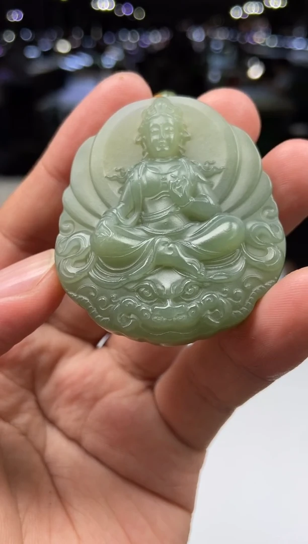 定制和田玉天然和田玉拍一发一52339-yr