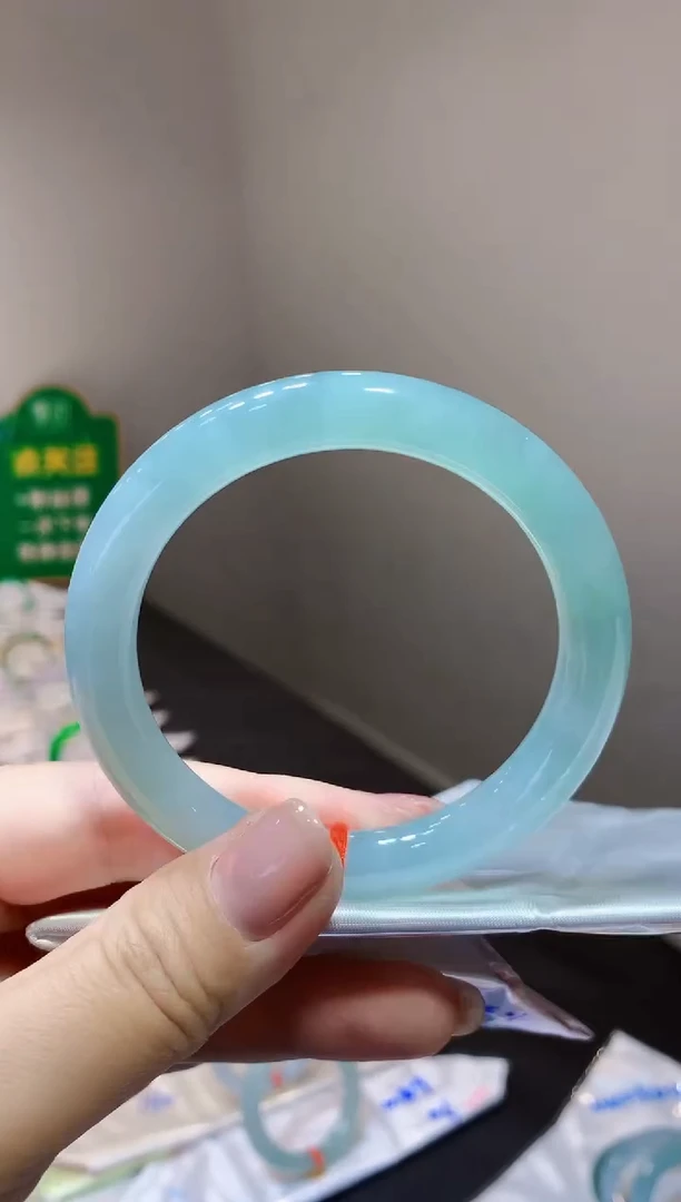 未镶嵌手镯翡翠x53天然缅甸翡翠A货（圆条）57.7