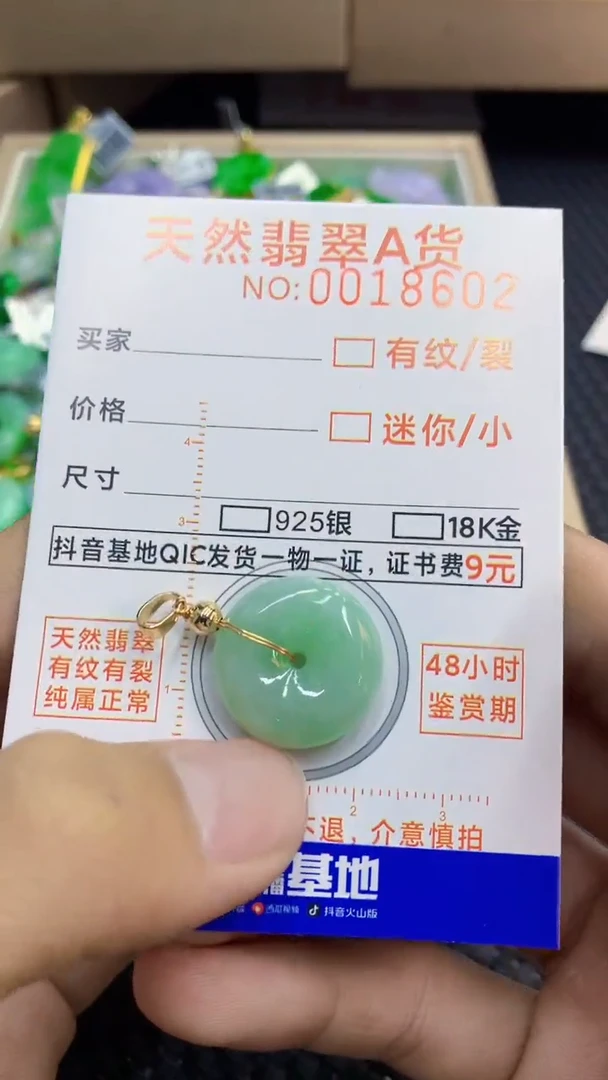 翡翠未镶嵌颈饰             1