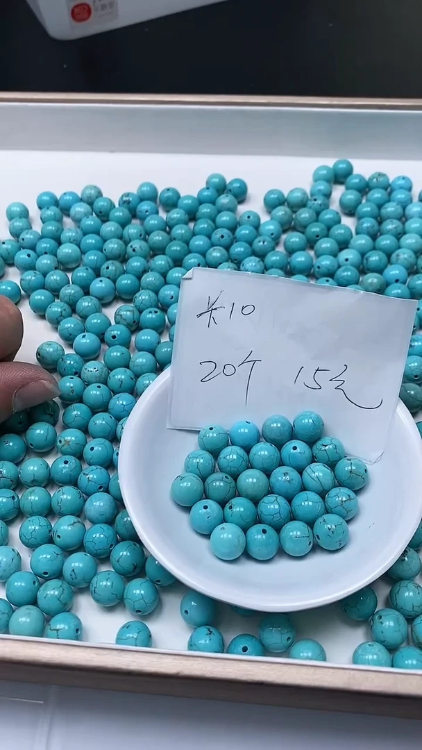 【闪购商品】玛瑙手饰未镶嵌B1833 高瓷绿10mm20个15元