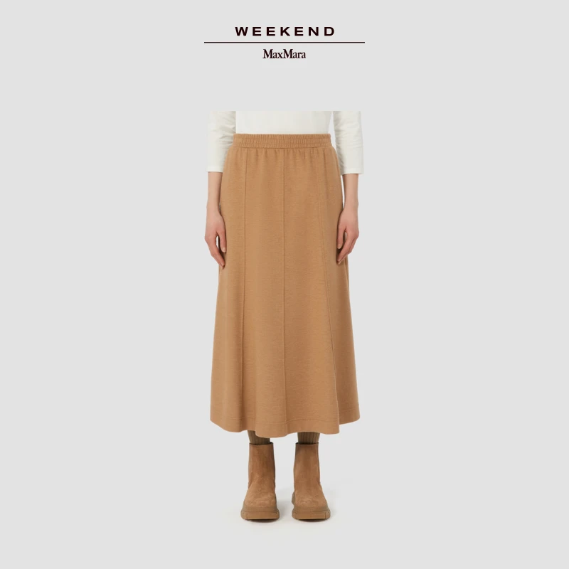 Weekend MaxMara 2025秋冬新款女装羊毛混纺针织半身裙5776025206
