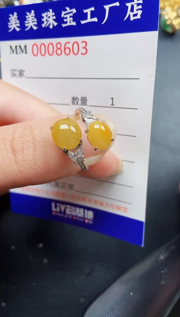 翡翠银S925镶嵌颈饰8603