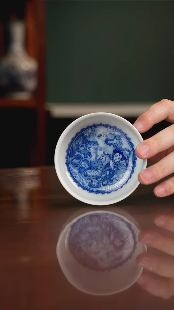 晓竹窑 哪吒斗龙图