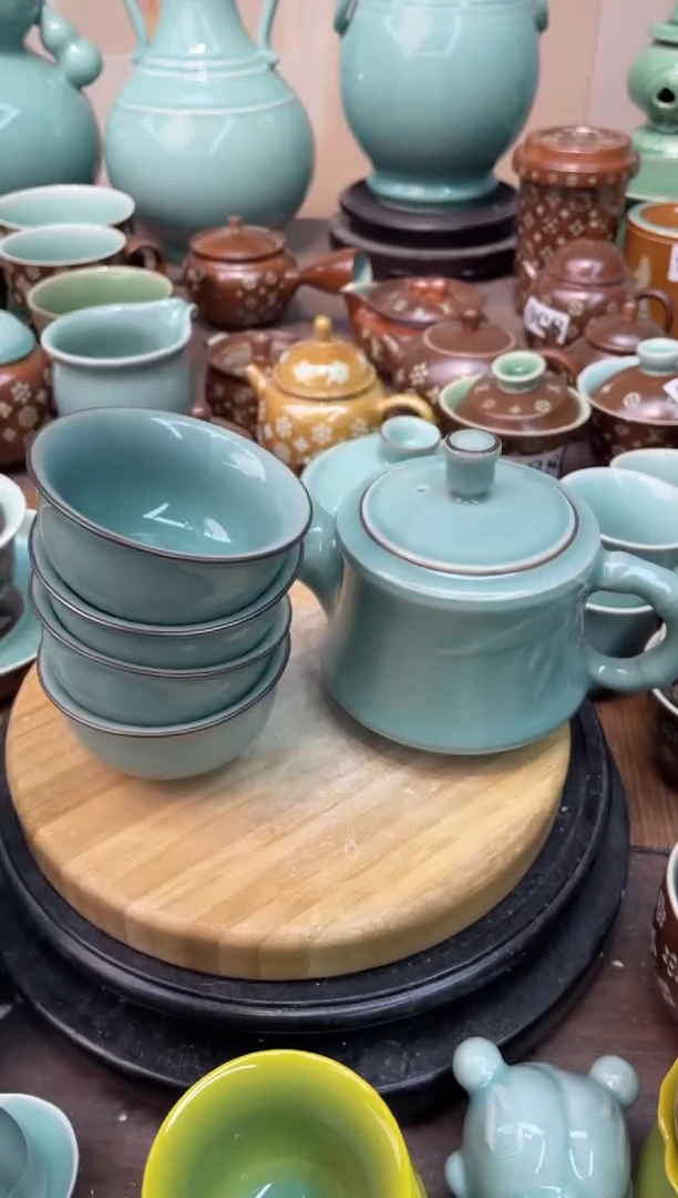 慧仙青瓷1壶4杯  源头厂家特价福利