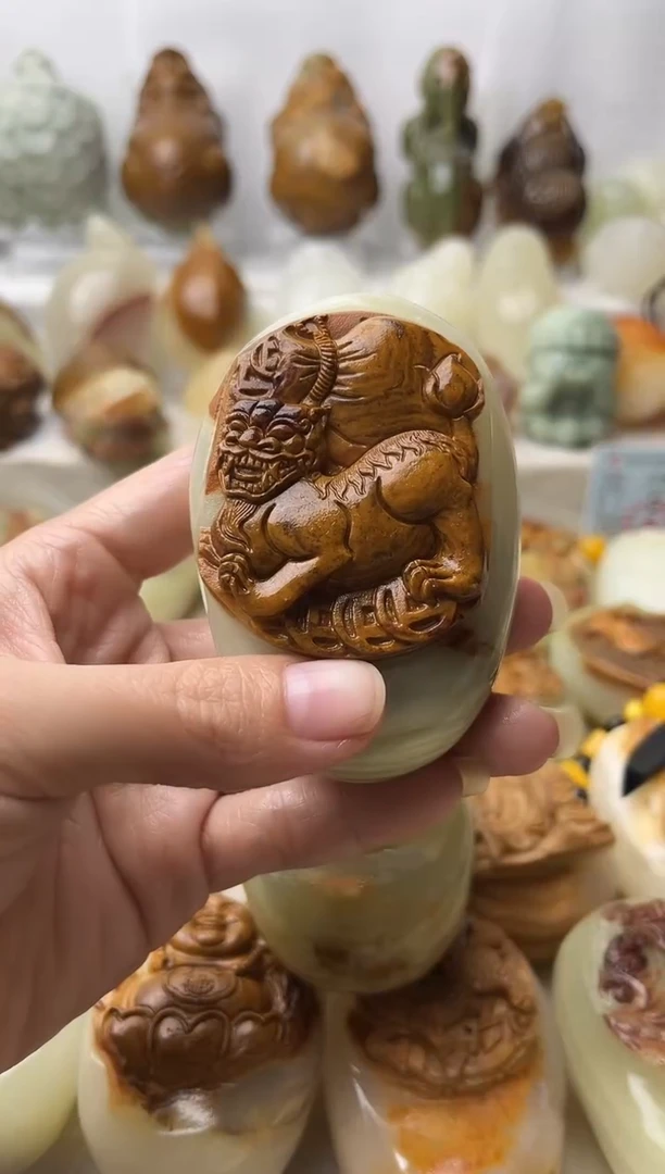 石材古青石棉纹正常不退换貔貅