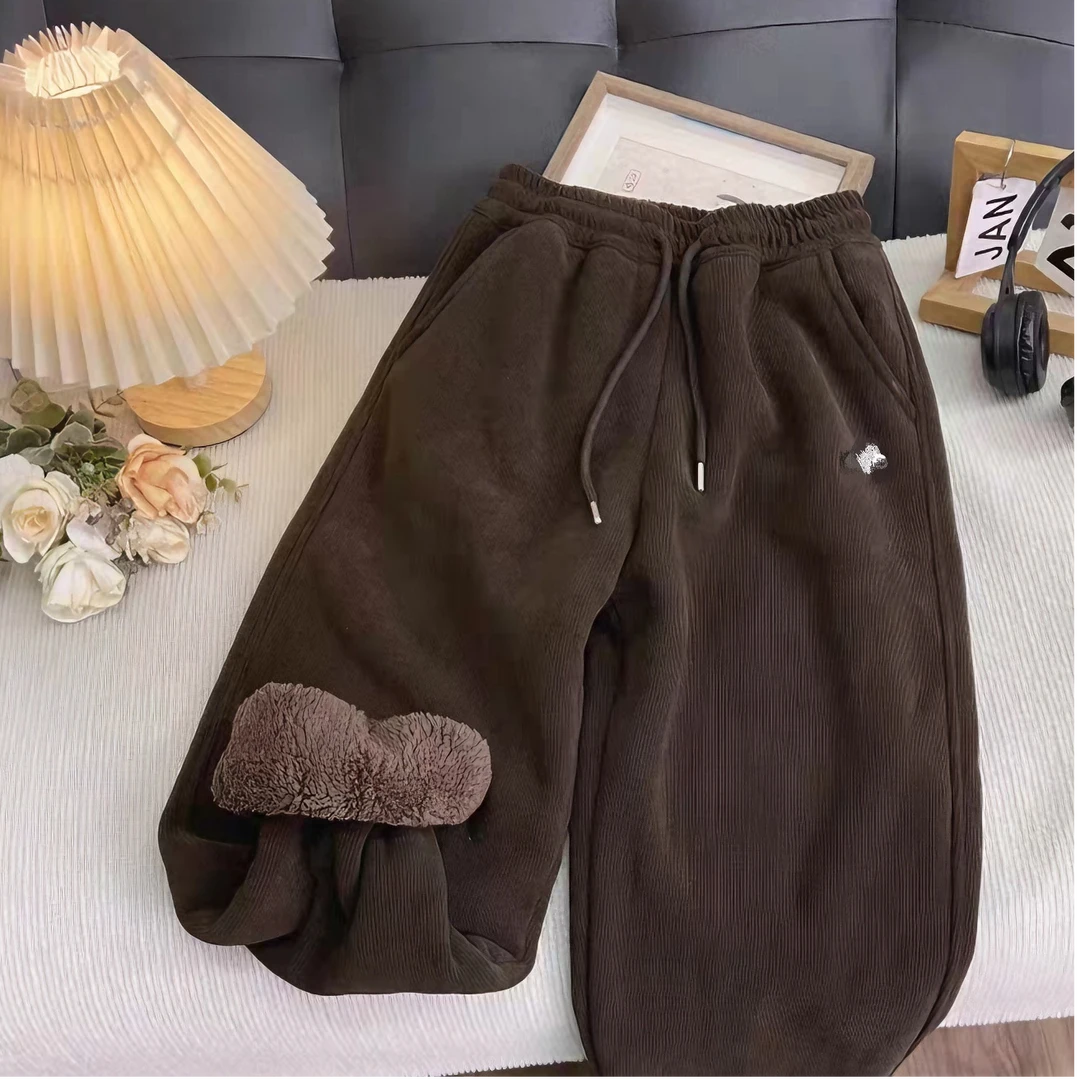 【加绒】KZ-86529 儿童秋冬运动休闲裤舒适洋气百搭宽松长裤