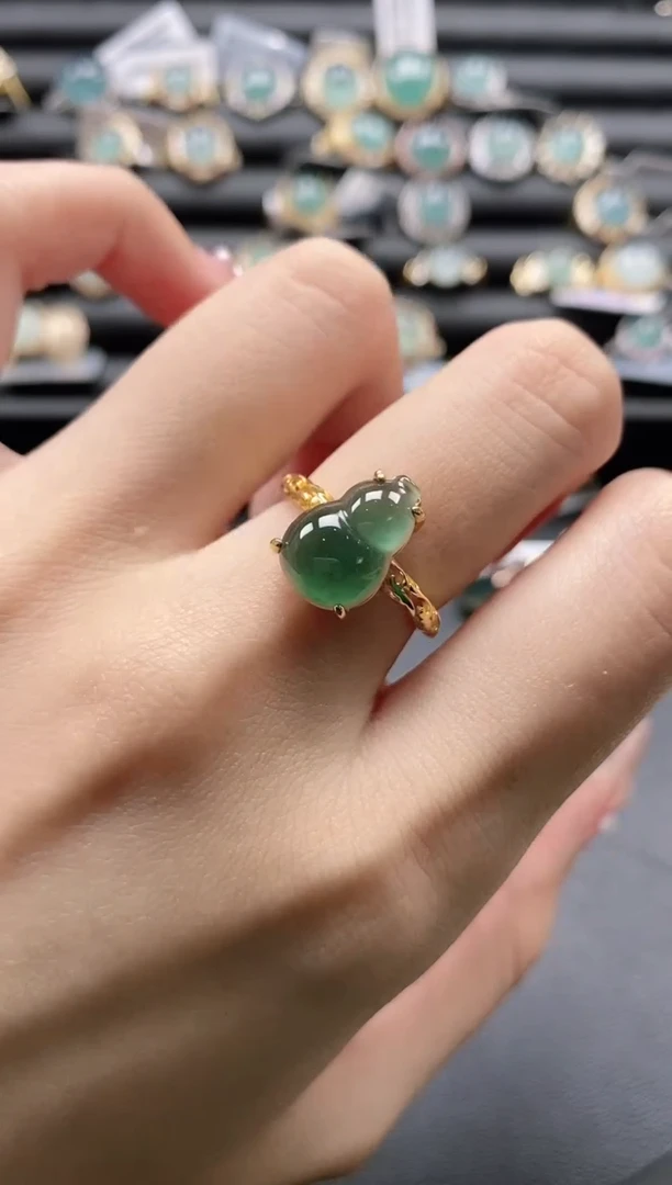 【闪购商品】翡翠戒指银S925镶嵌1111
