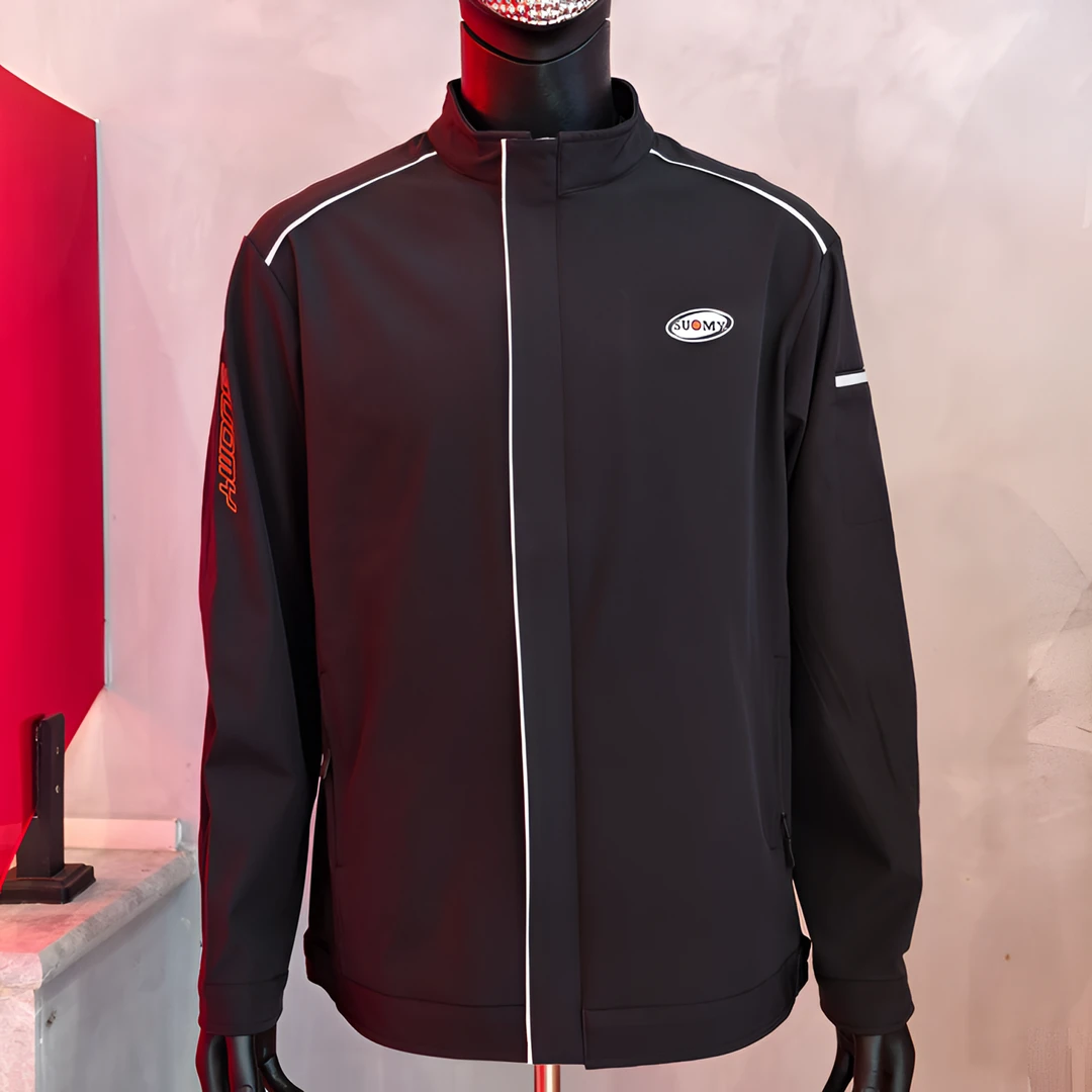 SUOMY日常骑行外套春秋款耐磨立领防水收口袖夹克修身型薄款