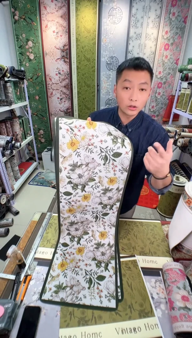 混纺40 120 绿花微瑕