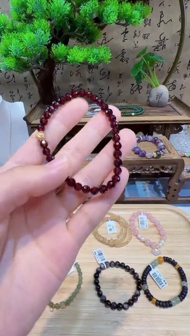 手串未镶嵌石榴石@@手饰
