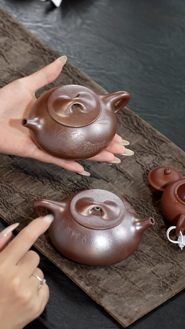 茶壶紫砂A****o全手朱泥满瓢200cc