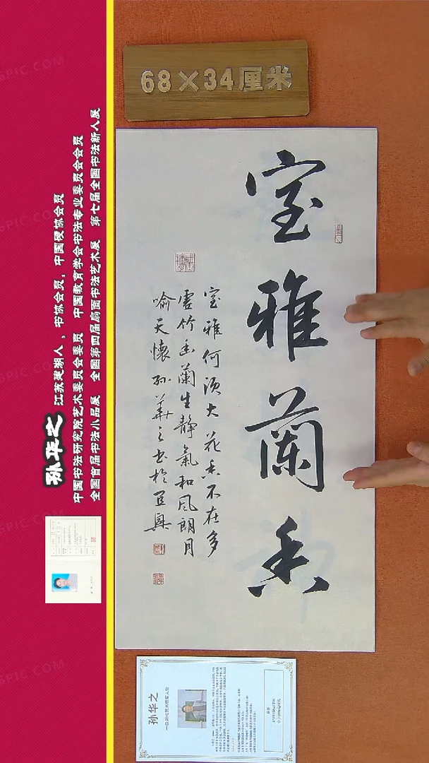 【闪购商品】书法210a孙华之书法作品