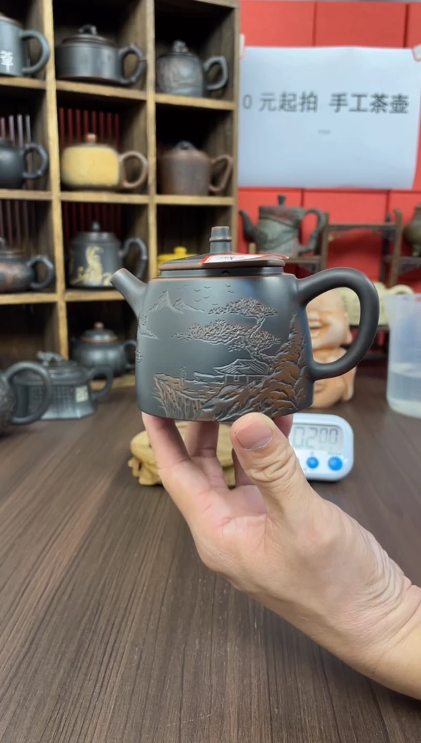 明**煌坭兴陶手工壶（庞）