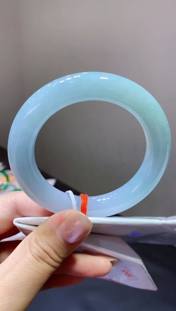 未镶嵌手镯翡翠k33天然缅甸翡翠A货（圆条）55.2