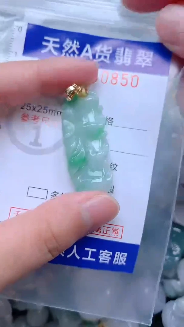 翡翠未镶嵌吊坠(不含链)1