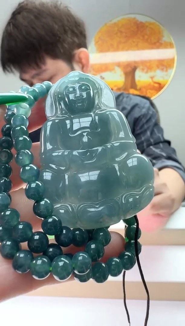 翡翠未镶嵌颈饰多样性随机发其一