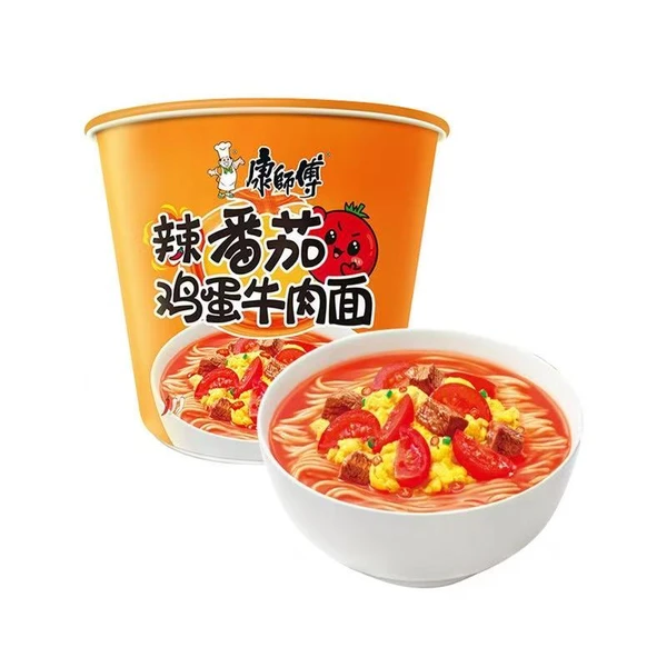 康师傅辣番茄鸡蛋牛肉面 128g