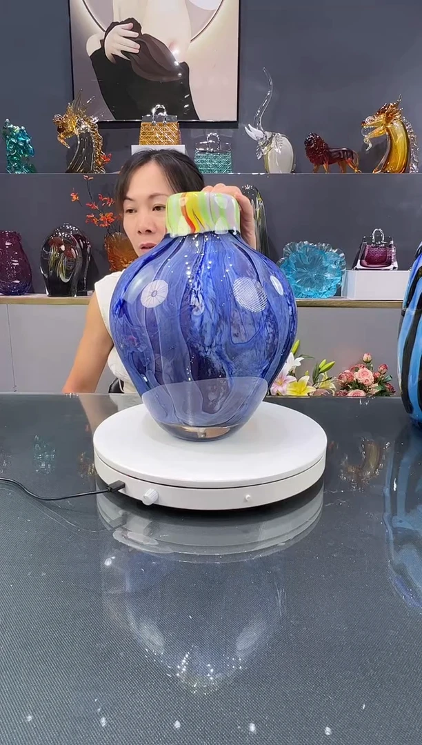 琉璃　水晶琉璃花瓶1个   孤品