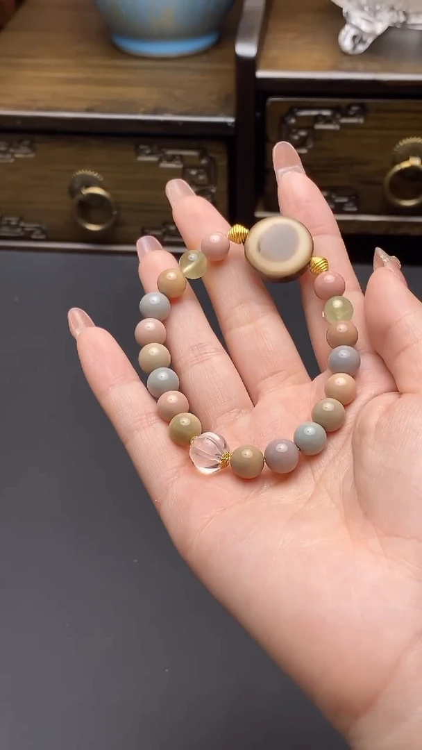 【闪购商品】玛瑙/玉髓手串未镶嵌羊板眼手串