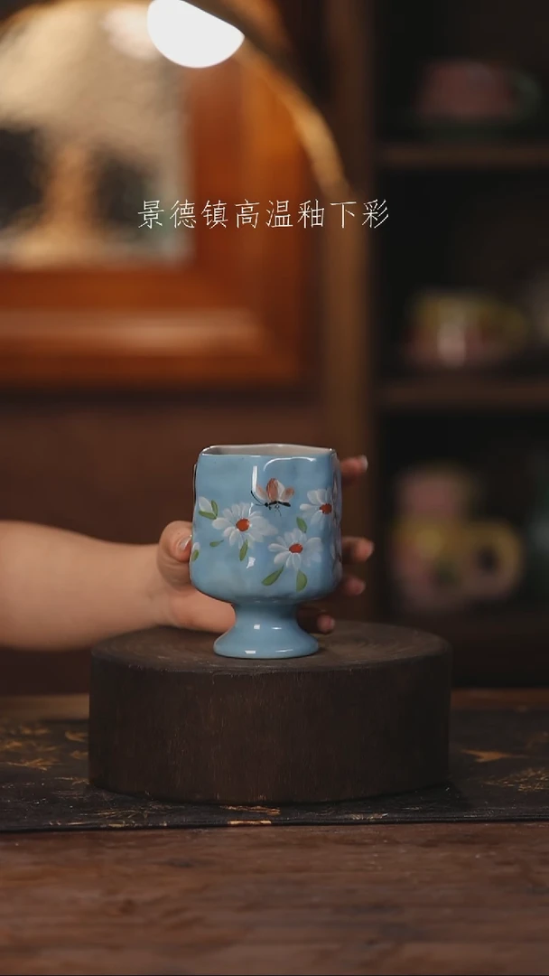 陶瓷景德镇高温釉下手绘陶瓷424