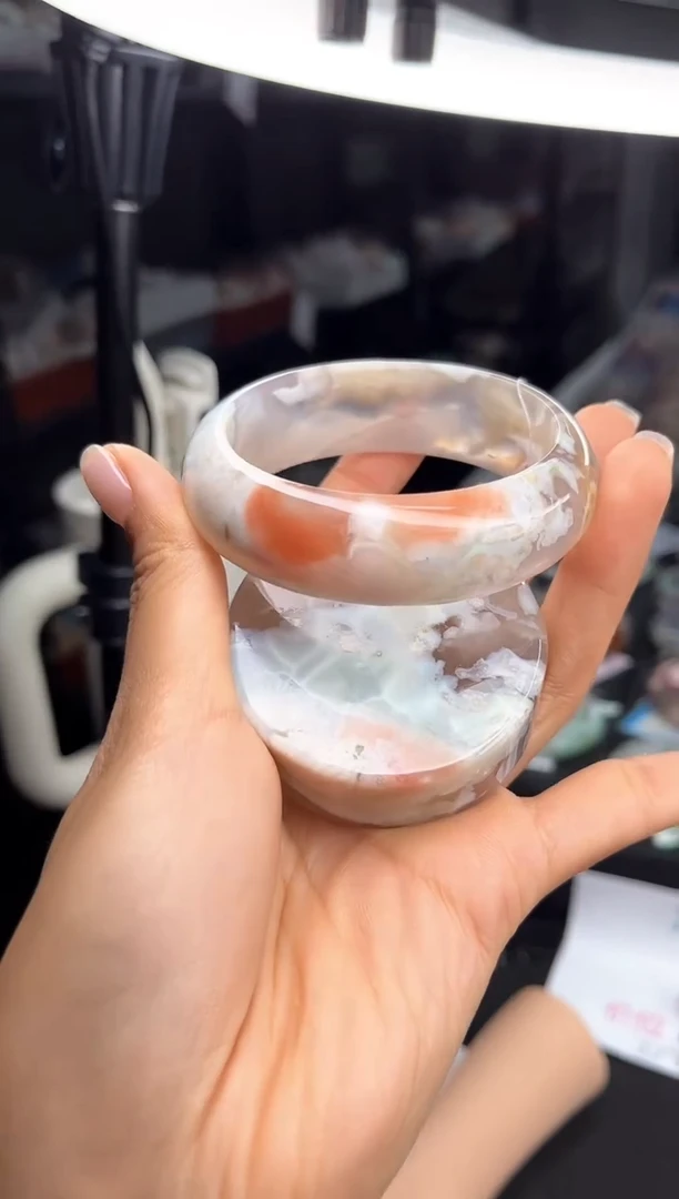 石英质玉手镯未镶嵌56圈口（赠送镯心）6821045