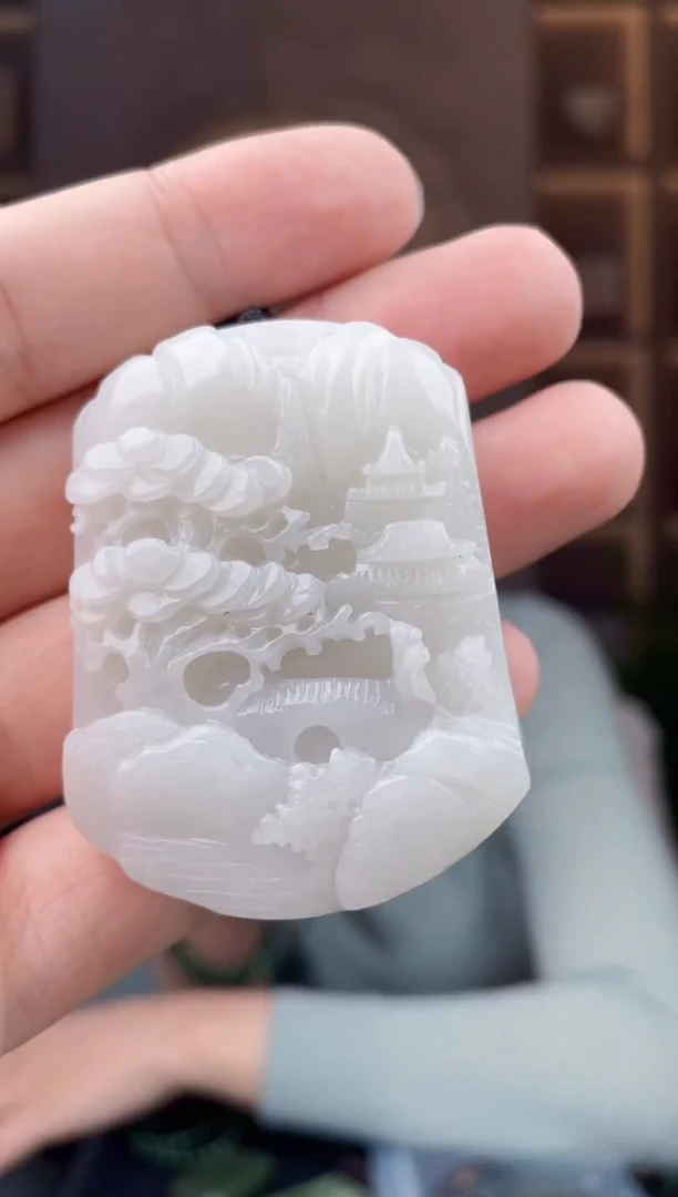 颈饰未镶嵌和田玉拍一发一，多样性发货