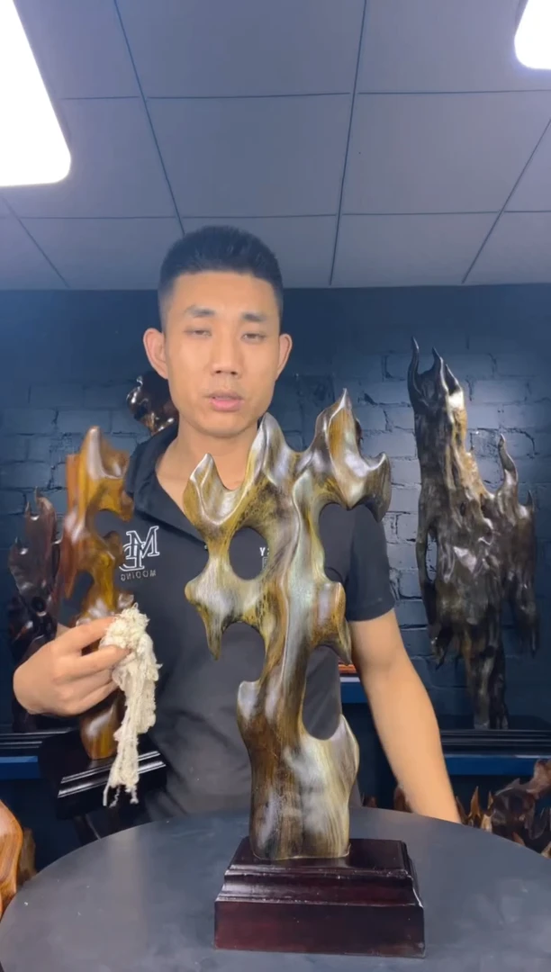 金丝楠大***恩金丝楠木工艺品摆件