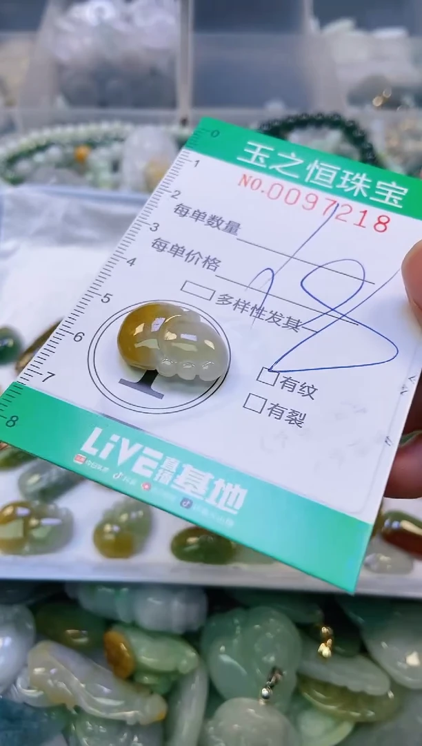 翡翠未镶嵌颈饰闪购0097218