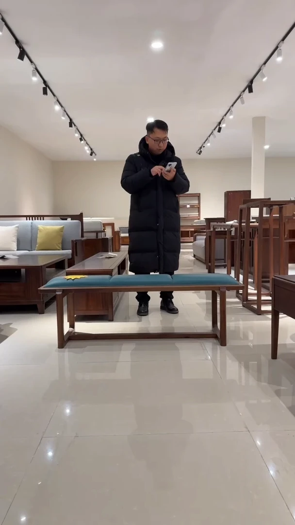 北美黑胡桃（拍下联系客服确认发货时间）纯实木长条凳