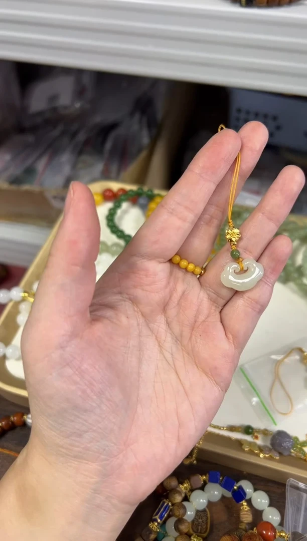 项链未镶嵌和田玉孤品和田玉小如意挂件[2719]