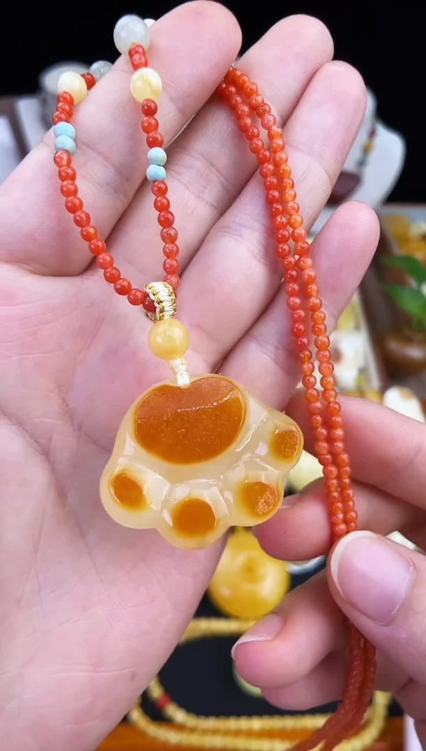 琥珀未镶嵌珠宝奇石柒月