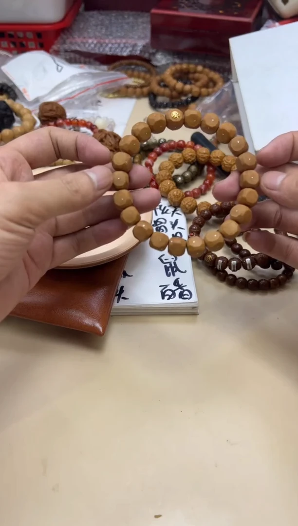 猴头核桃手串053009 猴头云锦星图六方双标款单圈