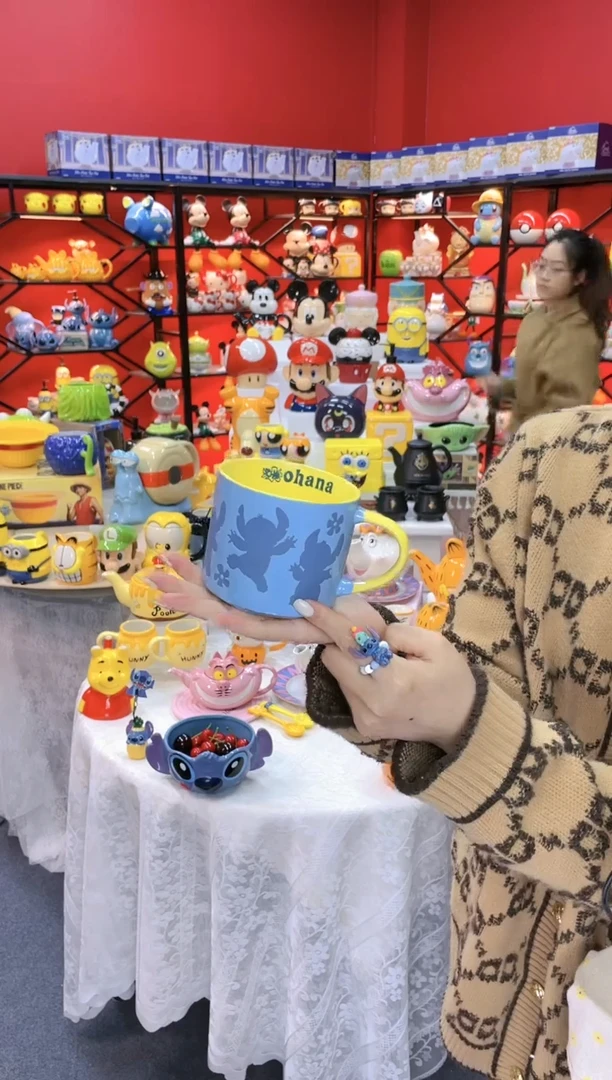 【闪购商品】1@@陶瓷杯史迪仔杯子