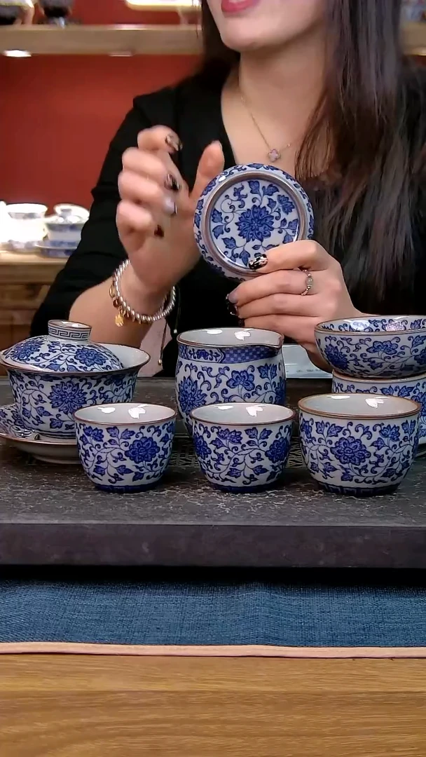 简装家用款7件套 老陶泥开片纹陶瓷茶具