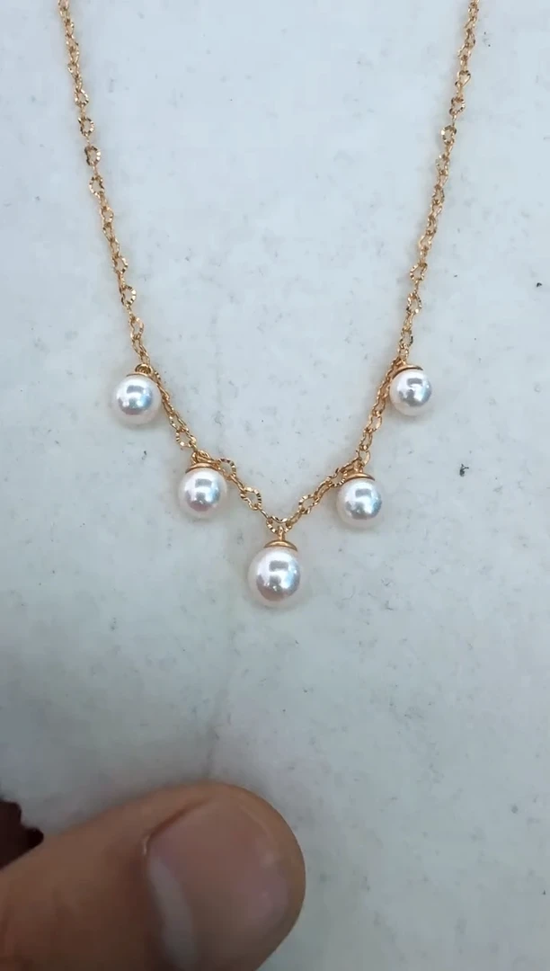 【闪购商品】海水珍珠颈饰银S925镶嵌项链