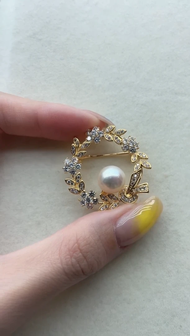 未镶嵌海水珍珠胸针2