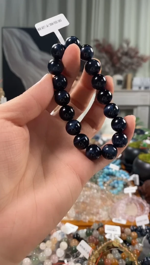 未镶嵌手链木变石蓝虎眼