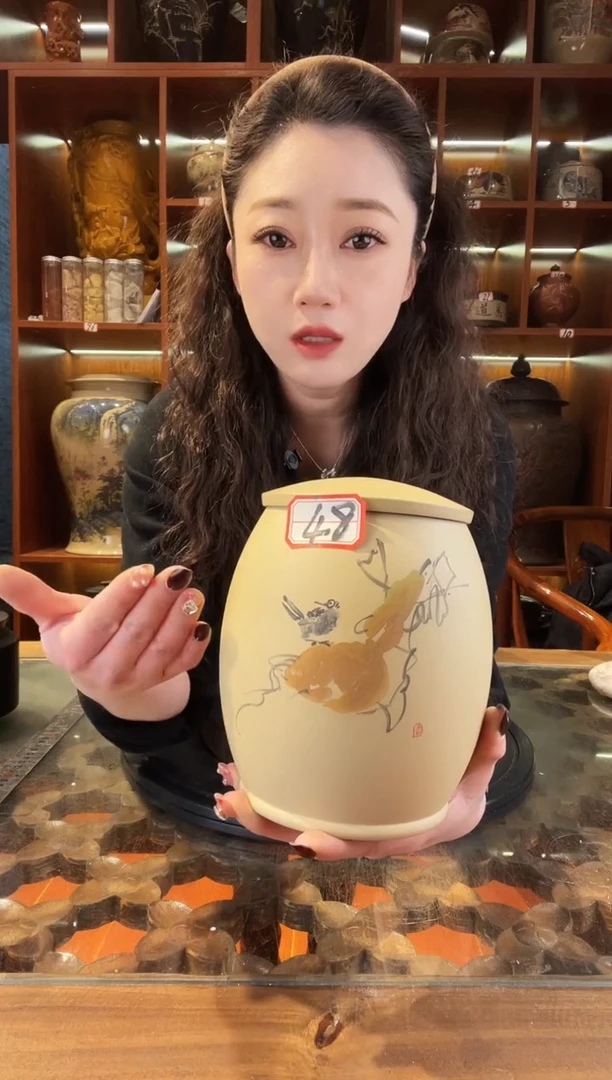 【闪购商品】缸云南建水紫陶白泥小茶罐@48