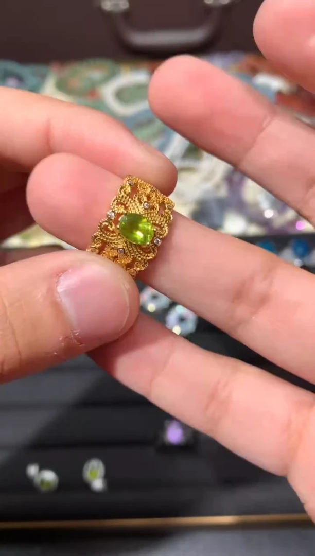 未镶嵌戒指橄榄石G58【多样性发其一】