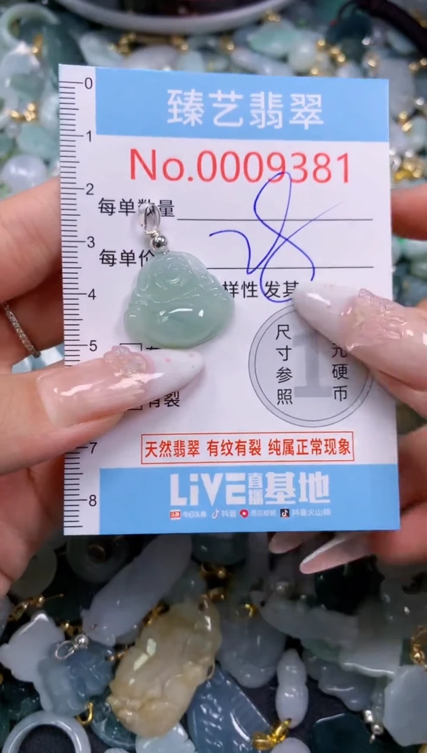 翡翠未镶嵌颈饰9381