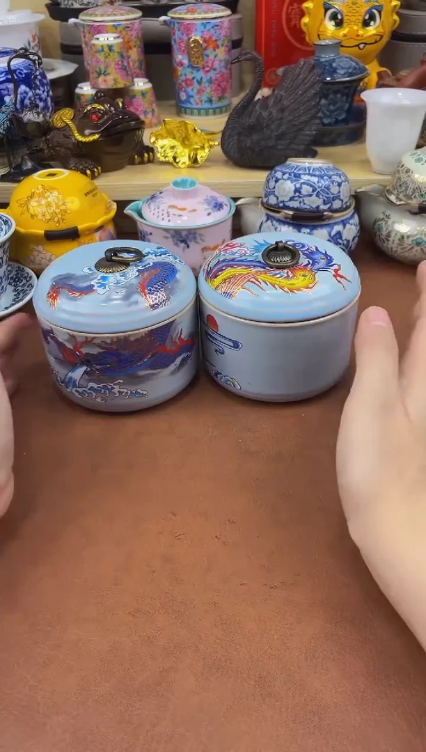 陶瓷茶具摆件旅行套组