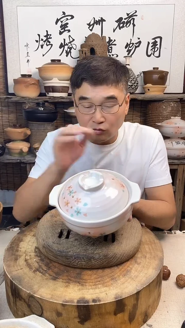 土陶（微瑕）梦樱6号锅1000ml小土锅