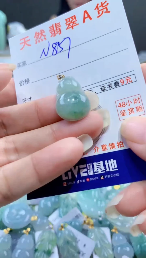 颈饰未镶嵌翡翠天然翡翠A货挂件