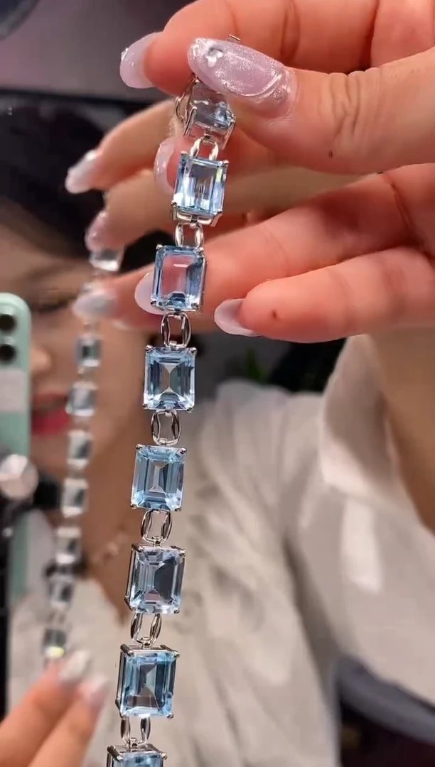 未镶嵌托帕石手链天然托帕手链