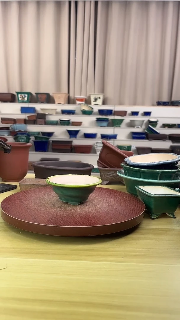 紫砂花盆浅草紫砂花盆微瑕