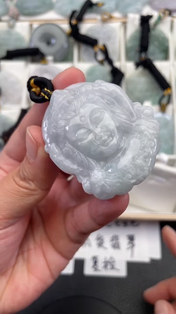 颈饰未镶嵌翡翠天然缅甸翡翠A货105